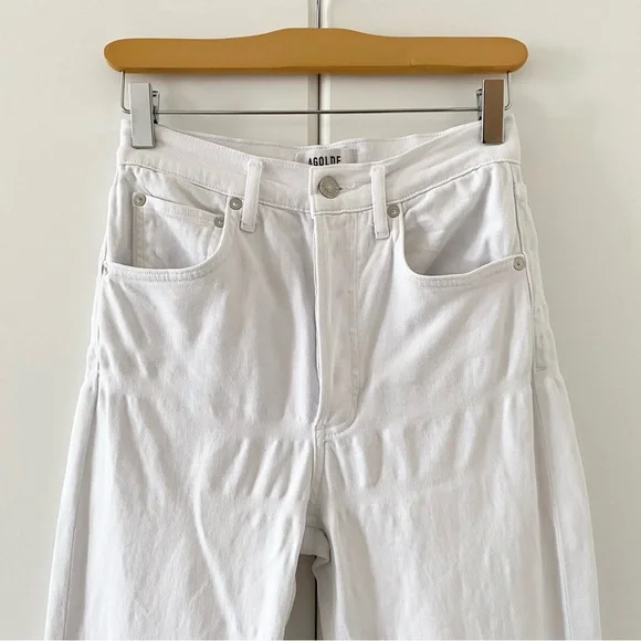 Agolde Riley High Rise Straight Crop Jeans (Stretch) - Picture 4 of 12